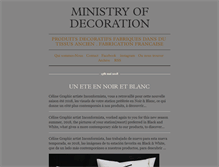 Tablet Screenshot of ministryofdecoration.com